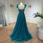 Purple Sleeveless Beaded A Line Evening Prom Dress For Women 2025