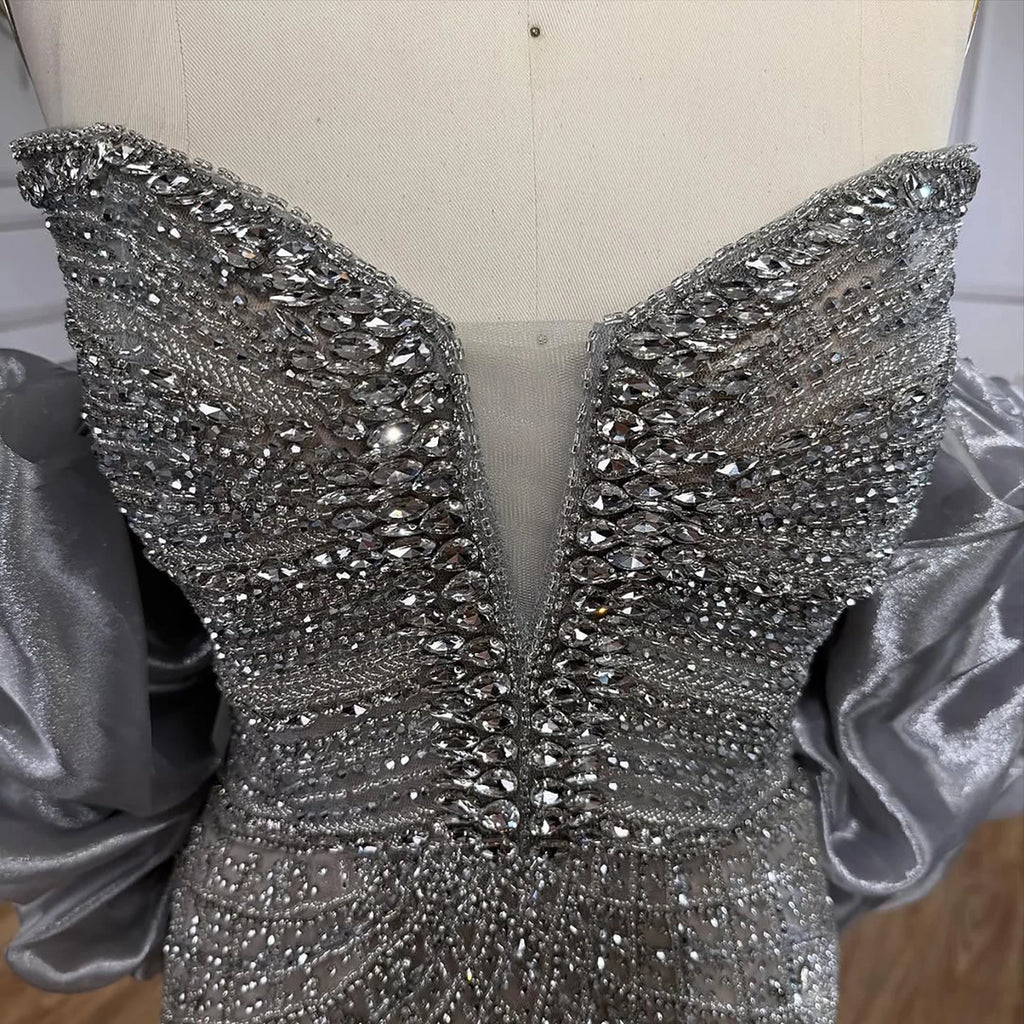 Pink Strapless Mermaid Beaded Evening Dress With Cape Custom Fit