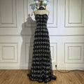 Customized Luxury Beaded Mermaid Evening Gown Elegant Women Nude Gala