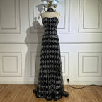 Customized Luxury Beaded Mermaid Evening Gown Elegant Women Nude Gala