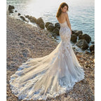 Lakshmigown Sweetheart Mermaid Wedding Dress With Lace And Tulle