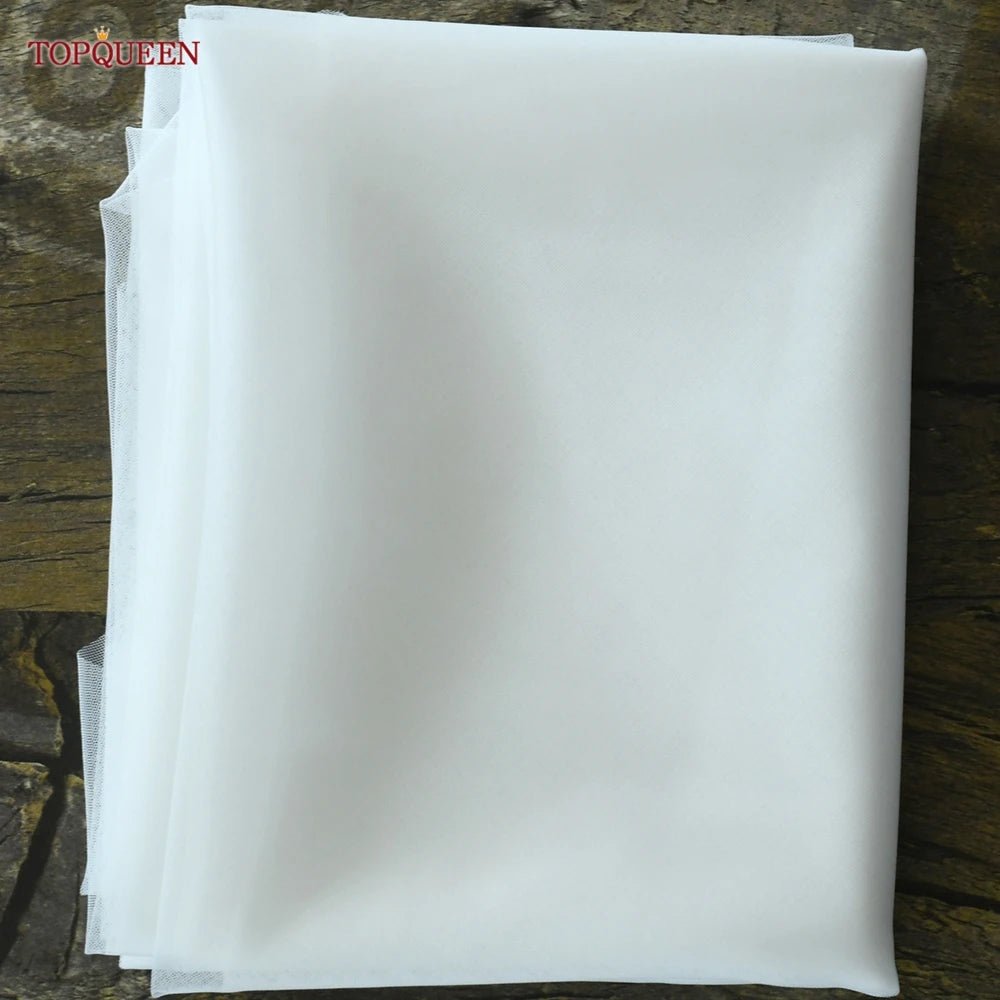 Luxury Pearl Embellished Cathedral Bridal Wedding Veil With Custom Length
