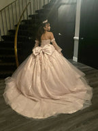 Abito da ballo in tulle con applicazioni incantevoli per Quinceañera, abito dolce sedici Y7323