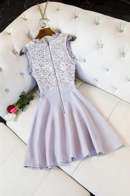 Black Simple Scoop Stain Short Prom Dress, Cheap Homecoming Dress, Party Dress