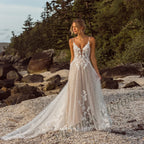 Viktoria Custom Wedding Dress Bride Sweetheart Spaghetti Straps