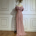 Serene Hill Sage Green Off Shoulder Mermaid Arabic Evening Gown