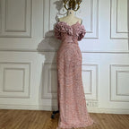 Serene Hill Sage Green Off Shoulder Mermaid Arabic Evening Gown