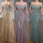 Serene Hill 2026 Mermaid Evening Gown Pearl Beaded Formal Party Dress