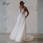 Custom A Line Lace Wedding Dress Backless Vintage Bridal
