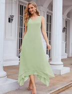 Vestidos de Noiva para Mães de Tamanho Grande em Chiffon com Casaco, Vestidos Formais para Casamento SEA28073