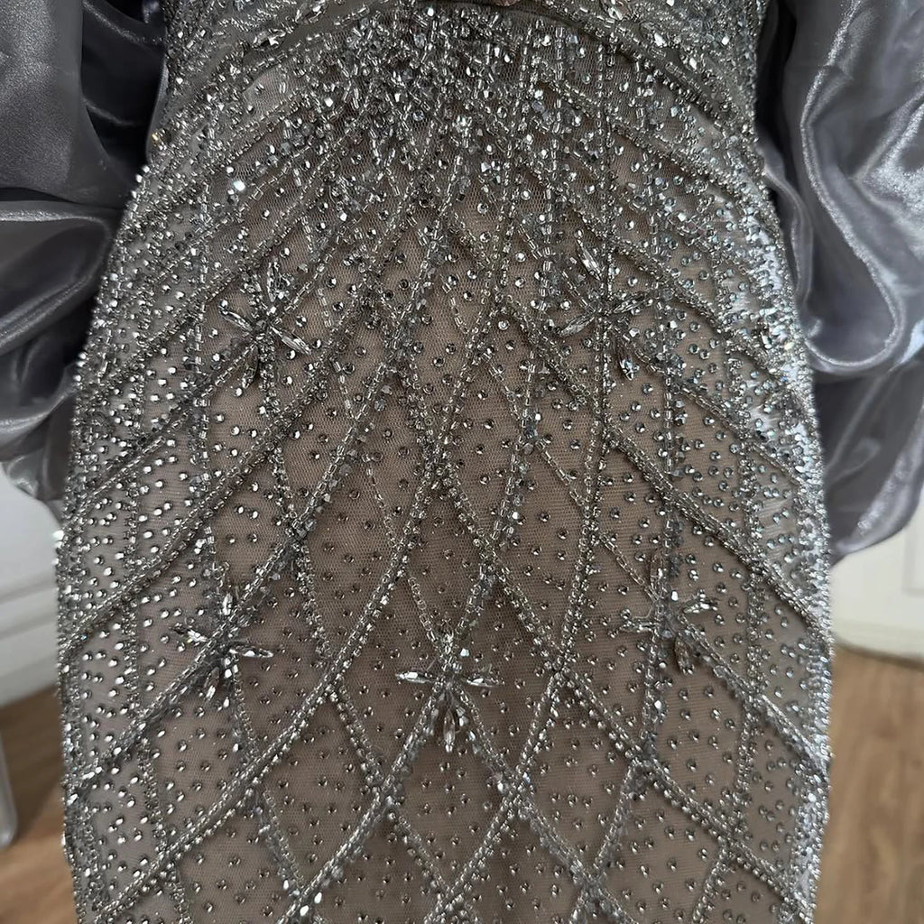 Pink Strapless Mermaid Beaded Evening Dress With Cape Custom Fit