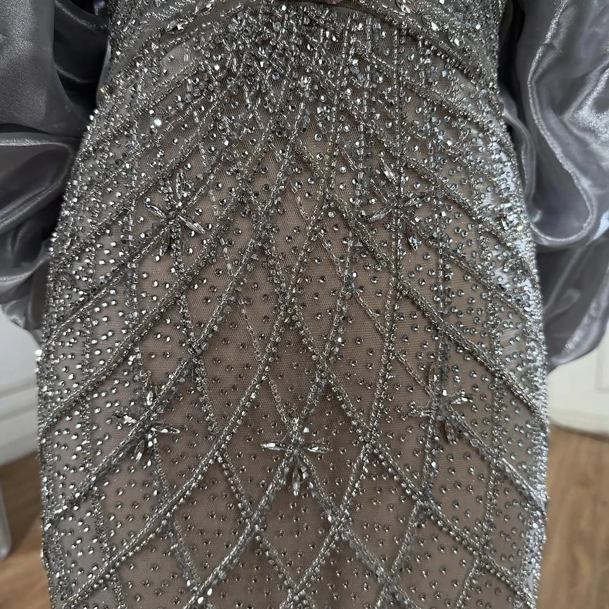 Pink Strapless Mermaid Beaded Evening Dress With Cape Custom Fit