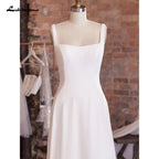 Customized Elegant Sleeveless Crepe Court Train Dress