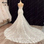 Custom Mermaid Wedding Dress Off Shoulder Court Train Bride