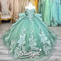 STARSYNC Tüll Kleid zur Volljährigkeitsfeier Maßgeschneidertes Ballkleid Glänzende Fee Abschlussballkleid Herzausschnitt Quinceañera Kleid