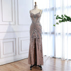 Luxury Nude Corset Beaded Mermaid Prom Dress LA72803A