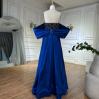 Nude Strapless Off Shoulder Mermaid Beaded Evening Dress Gown Custom Overskirt