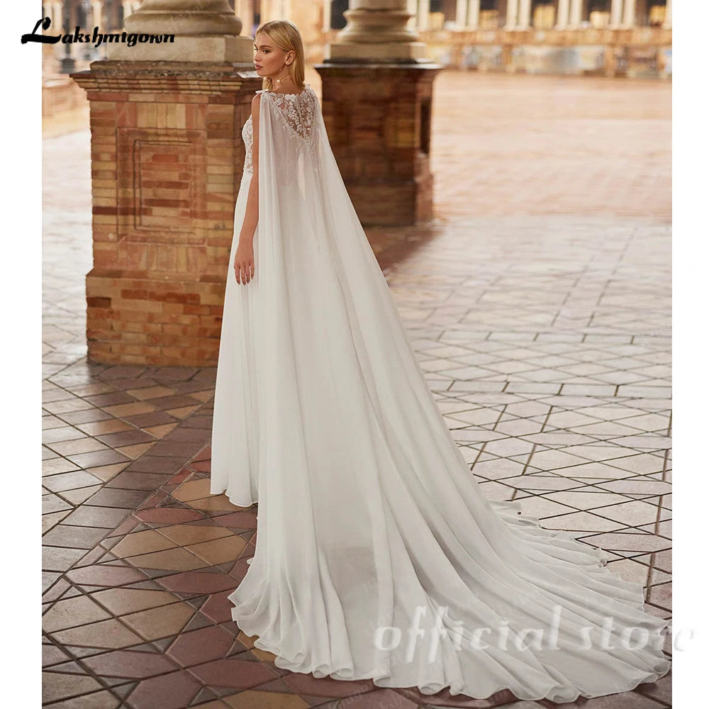 Custom V Neck Beach Wedding Dress With Spaghetti Straps And Applique Split