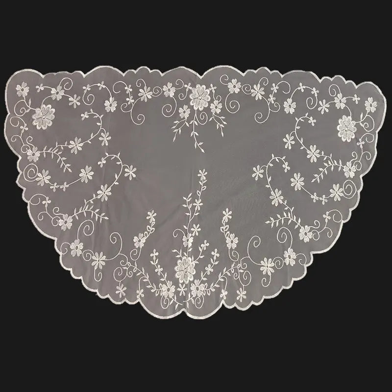Women Embroidery Lace Mantilla Catholic Church Wedding Veil