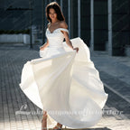 Lakshmigown Strapless A Line Wedding Dress Beaded High Slit
