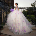 Customized Blush Pink Ball Gown Princess Quinceanera Dresses 2026 3D Floral Vestidos De 15 Anos Tulle Sweet 16 Dress Party Gown