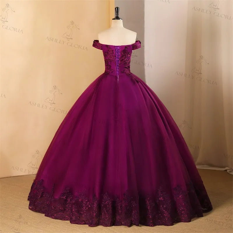 Robes de Quinceañera Ashley Gloria 2026, Robe de Balle Grande Taille Personnalisée