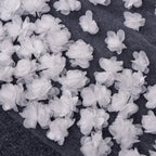 3D Flower Cathedral Bridal Veil With Comb White Ivory Wedding Tulle