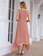 Vestidos de Noiva para Mães de Tamanho Grande em Chiffon com Casaco, Vestidos Formais para Casamento SEA28073