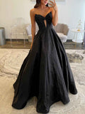 Sparkly Beaded Strapless Long White Corset Prom Dress With Bow