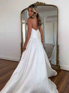 White Beaded Strapless Sweetheart Long Prom Dress With Bow And Corset Bodice