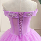 Abito Viola per Quinceañera Classico da Principessa a Sfera Y299