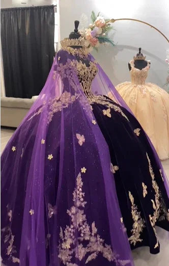 Robes de bal éblouissantes pour princesse violette Quinceañera, robe violette douce seize ans Y6560