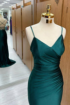 Mermaid Satin Long Prom Dress