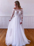 Abito lungo da sera in tulle con pizzo bianco, abito da sera in tulle con pizzo bianco Y251