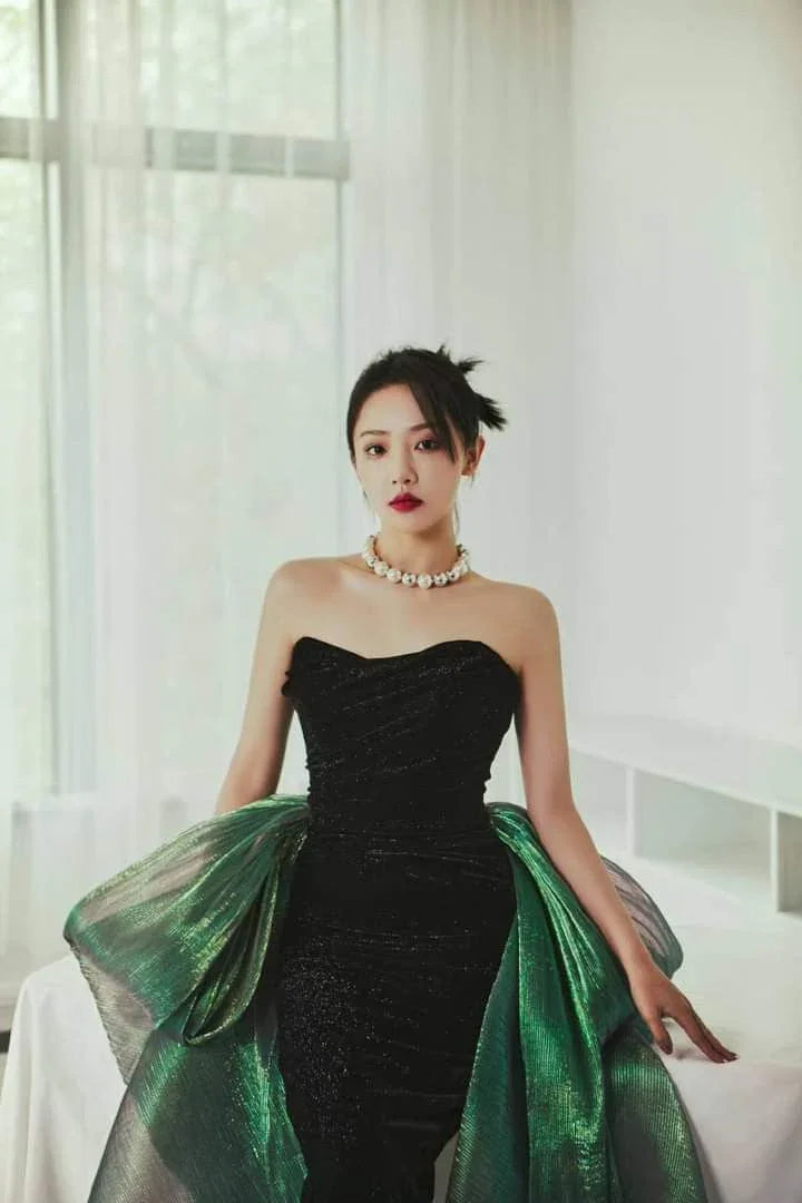 Robe de bal sirène chic sans bretelles Robe de soirée sirène Robe de cérémonie Y4551