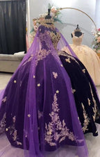 Robes de bal éblouissantes pour princesse violette Quinceañera, robe violette douce seize ans Y6560