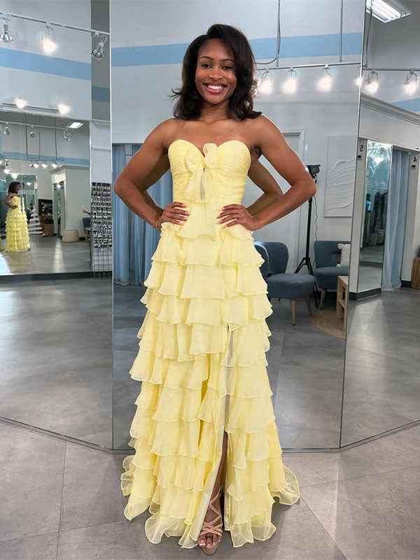 Fuchsia Plaited Sweetheart Satin Mermaid Prom Dress With Cutout
