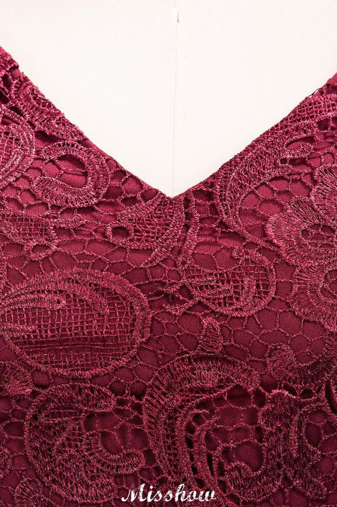 Vestidos de Dama de Honra em Chiffon com Renda, Decote em V, Sem Mangas, Comprimento até ao Chão, com Folhos em Linha A