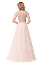 Vestidos de fiesta de corte A con lentejuelas, de gasa y cuello redondo, largos y amplios