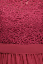 Robes de soirée longues sans manches en dentelle et mousseline, coupe droite, grande taille, avec ceinture