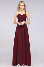 Robe de demoiselle d'honneur sans manches à encolure en V et col licou, coupe en A, à volants, robe de soirée ample