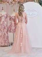 فستان سهرة طويل أسود بكتف واحد مزين بالتطريزات