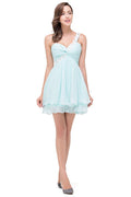 A-line One Shoulder Chiffon Homecoming Dress