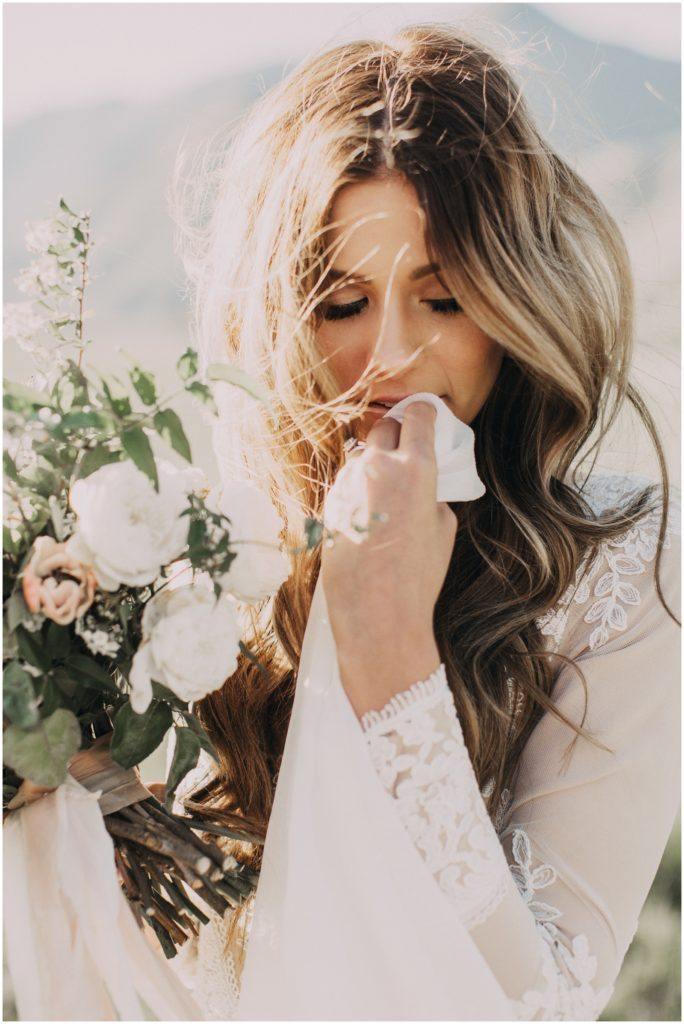 A-Linie U-Ausschnitt Spitze Brautkleid Langarm Rustikale Brautkleider