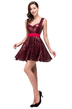 A-Linie Sweetheart Pailletten Ballkleid
