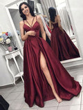 Robes de bal en satin à bretelles spaghetti sans manches, coupe en A et volants élégants