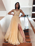 Robes de bal sans manches en organza à volants, en ligne A, col en V élégant