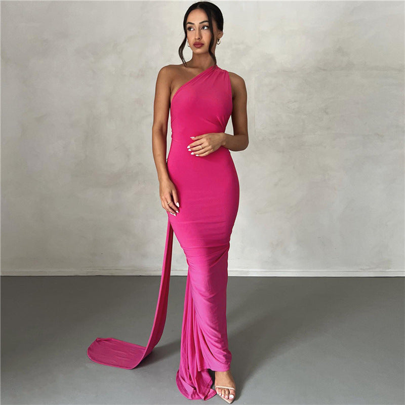 Sommer Damen Kleidung Sexy Rückenfrei Neckholder Etuikleid Slim Fit Abendkleid Kleid für Damen 