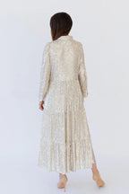 Vestido midi de fiesta con bolsillos y lentejuelas Shimmer and Shine 