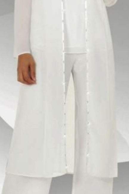 Ensemble Deux Pièces Époustouflant pour Mère de la Mariée Robes de Demoiselle d'Honneur en Mousseline à Encolure Arrondie